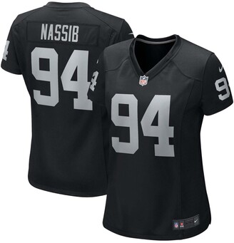 Nike Women's Carl Nassib Black Las Vegas Raiders Player Game Jersey