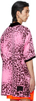 Thumbnail for your product : we11done Pink Leopard All Over Polo