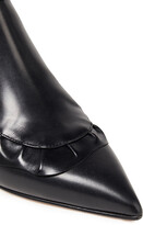 Thumbnail for your product : Red(V) Ruffle-trimmed Lace-up Leather Ankle Boots