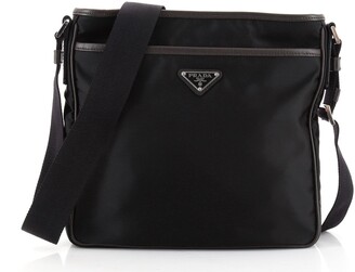 Prada Front Pocket Messenger Tessuto with Saffiano Leather - ShopStyle  Shoulder Bags