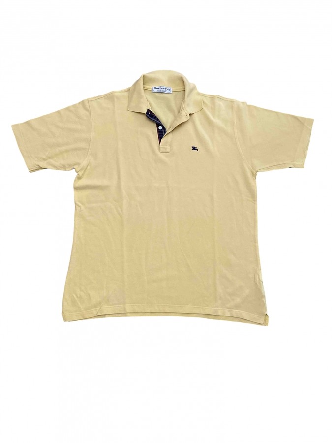 burberry yellow polo shirt