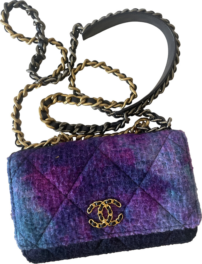 Chanel Wallet On Chain 19 tweed crossbody bag - ShopStyle