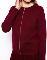 Thumbnail for your product : ASOS Co-ord Bomber Cardigan In Structured Knit