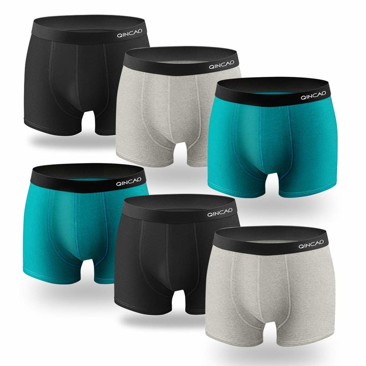 M XXXL Cotton Underwear Retro Trunks Fitted Boxer Breathable Briefs S XXL XL QINCAO Boxer Shorts Mens 6 Pack L 