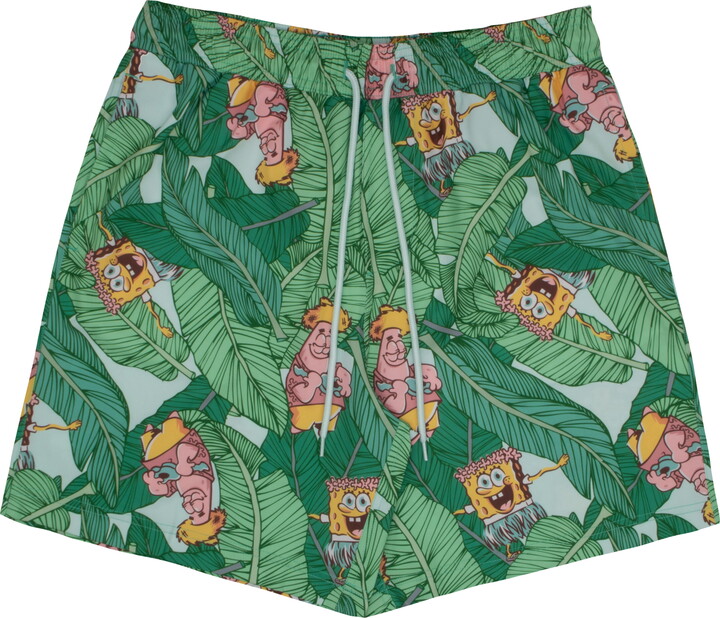 Spongebob Squarepants Men’s & Big Men’s Swim Shorts, Sizes S-3XL