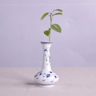 Chinese vase Vintage Chinese Wind Home Decoration Ceramic Vase Blue and White Porcelain Flower Receptacle Vintage Flower Vases For Homes