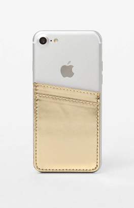 LA Hearts Gold Metallic Phone Pocket