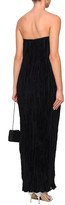 Thumbnail for your product : Elizabeth and James Strapless Satin Plisse Maxi Dress