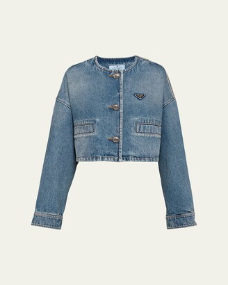 【プラダ・PRADA】Cropped single-breasted kid mohair jacket 0400022647127_BLACK?wid=600&