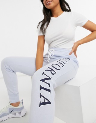 hollister sweatpants blue