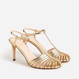 Thumbnail for your product : J.Crew Rylie caged-toe heels in snake-embossed Italian leather