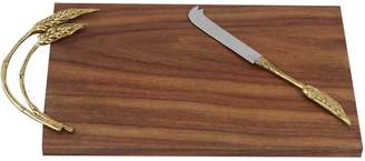Golden Wheat Cheese Board & Knife