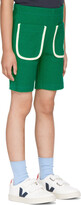 Thumbnail for your product : Mardi Mercredi Les Petits Kids Green Waffle Shorts