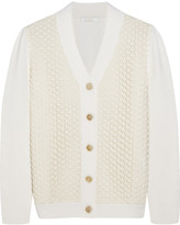Thumbnail for your product : Chloé Crochet-knit wool blend cardigan
