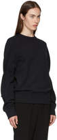 Thumbnail for your product : Ann Demeulemeester Black Sleeve Tie Sweatshirt