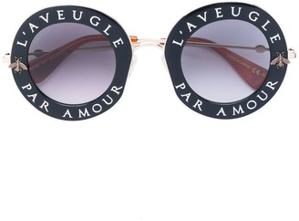Gucci Eyewear L'Aveugle Par Amour sunglasses - ShopStyle