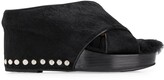Thumbnail for your product : Toga Pulla Studded Heel Wedged Sandals