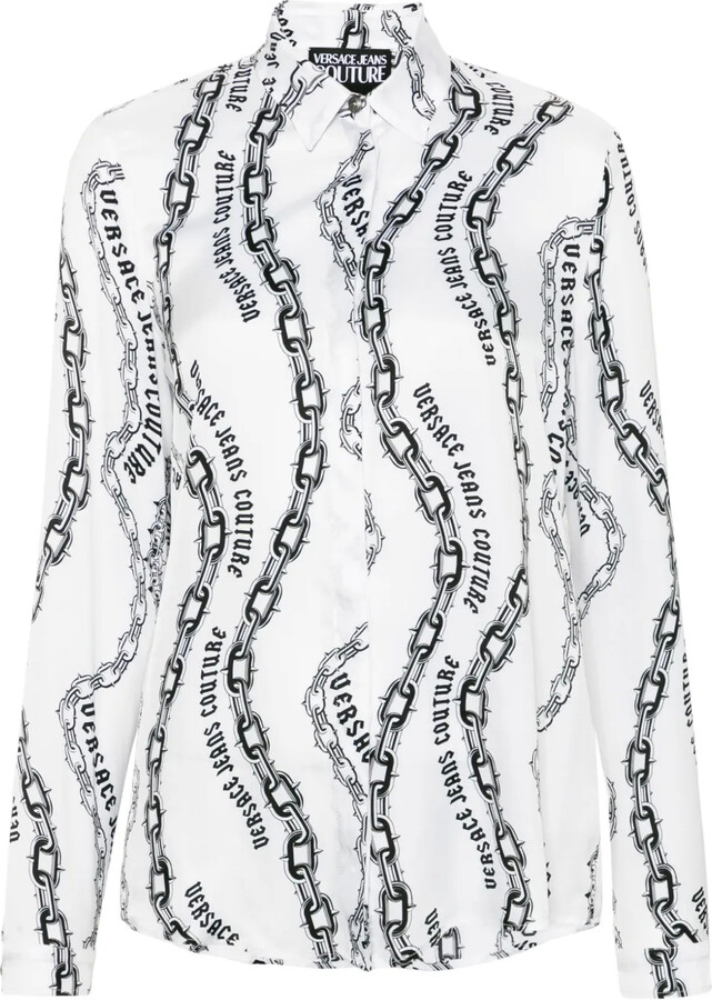 Versace Jeans Couture Chain-Link Print Shirt