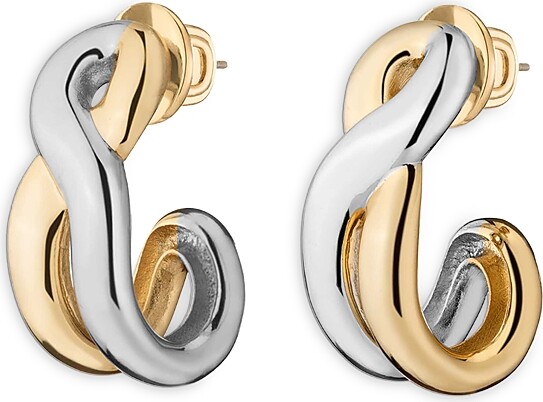 DEMARSON Odell Twist Half Hoop Earrings