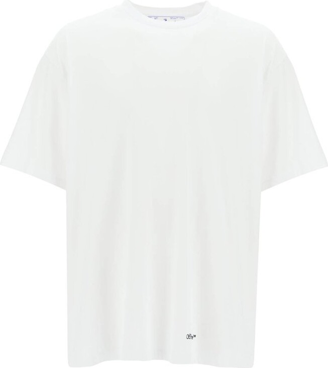 Off-White Scribble Diag Printed Crewneck T-Shirt