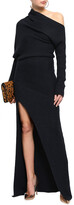 Thumbnail for your product : Roberto Cavalli One-shoulder ribbed alpaca, silk and cashmere-blend gown
