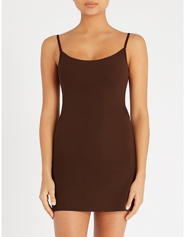 microfibre slip dress