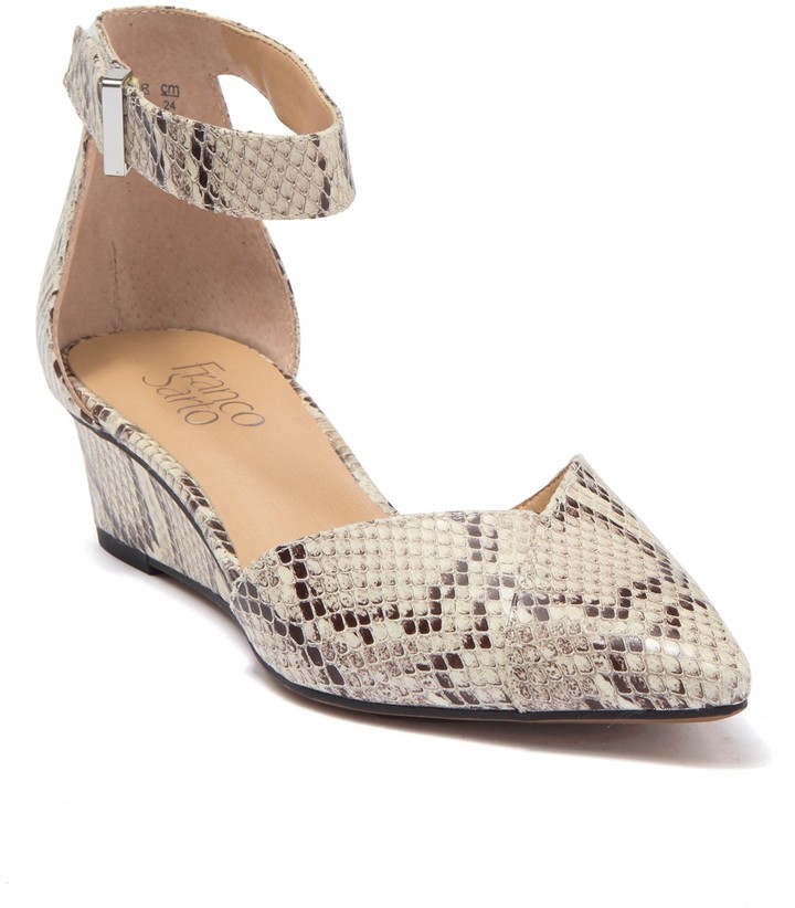 krista perforated ankle wrap pump