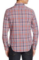 Thumbnail for your product : Lacoste Slim-Fit Poplin Woven Plaid Shirt