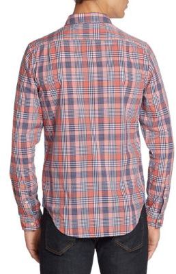 Lacoste Slim-Fit Poplin Woven Plaid Shirt