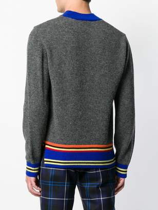 Versace contrast trim sweater