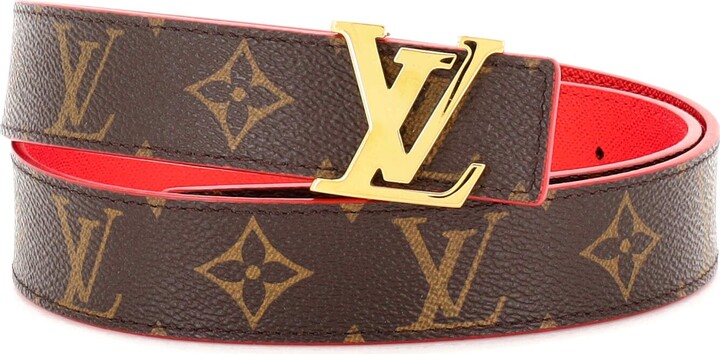 Louis Vuitton - LV City Pin 35mm Belt - Leather - Black - Size: 95 cm - Luxury
