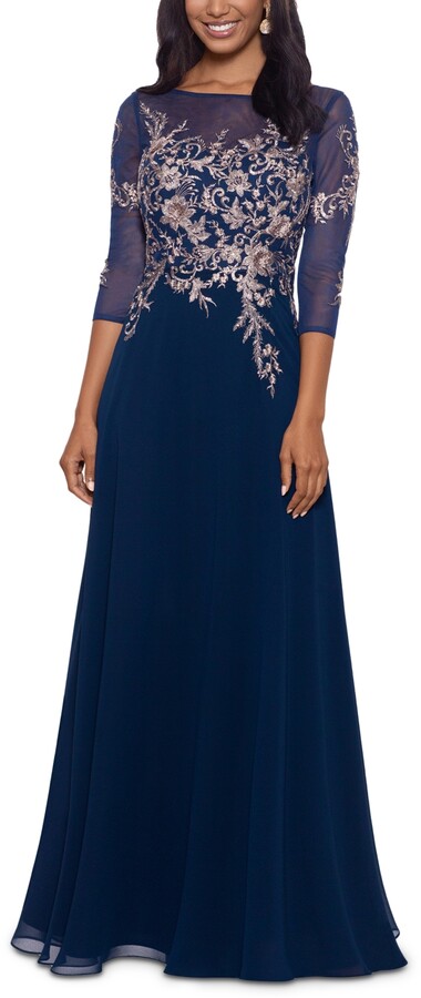 Aishang Womens Corduroy Dress 3/4 Sleeves Elegant Collar Evening Elegant Maxi Dresses
