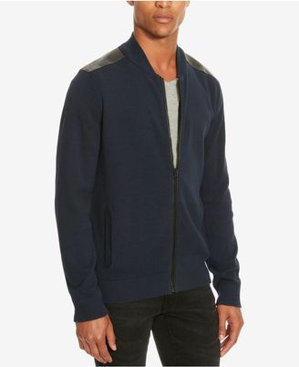 Kenneth Cole Reaction Men's Mixed-Media Sweater-Jacket