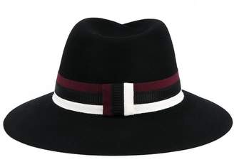 Maison Michel Black Bordeaux Virginie fedora hat