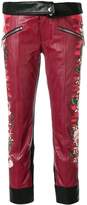 Thumbnail for your product : DSQUARED2 printed leather trousers