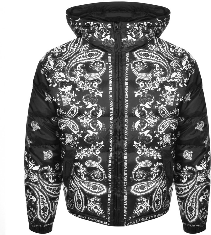 Versace Jeans Couture Quilted Down Jacket Black - ShopStyle Outerwear