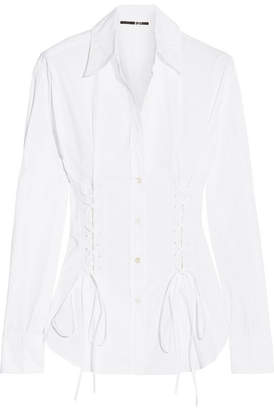 McQ Lace-up Cotton Shirt - White