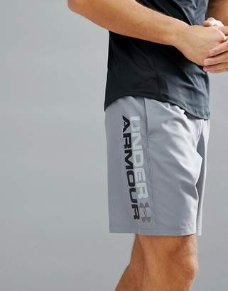 Under Armour Training Woven Graphic Shorts In Grey 1320203-513