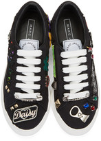 Thumbnail for your product : Marc Jacobs Black Embroidered Empire Sneakers