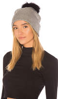 Thumbnail for your product : Jocelyn Metallic Hat With Fox Pom