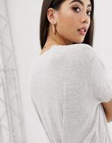 Thumbnail for your product : ASOS Petite DESIGN Petite pinch back marl t-shirt dress