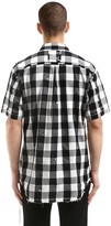 Thumbnail for your product : Mastermind Japan Skull Checked Flannel Short Sleeve Shirt