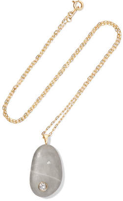 Cvc Stones Rosita 18-karat Gold, Stone And Diamond Necklace