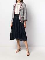Thumbnail for your product : Edward Achour Paris pleated midi skirt