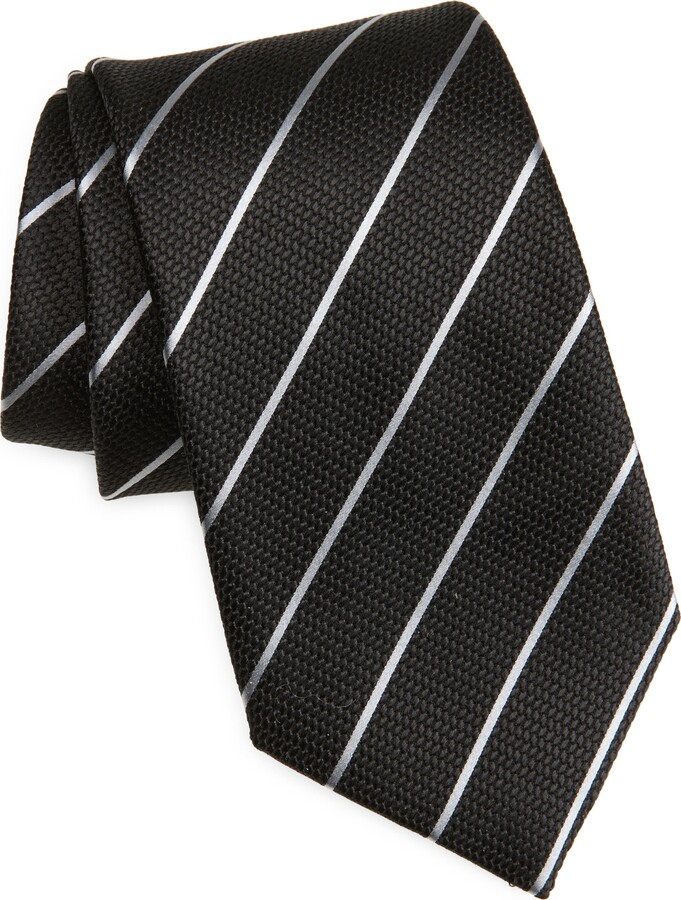 Tom Ford Stripe Jacquard Mulberry Silk Tie