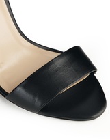 Thumbnail for your product : Dune Huffy Gold Strap Black Heeled Sandals