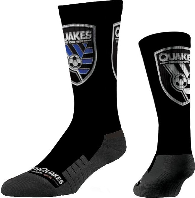 Strideline San Jose Earthquakes Chrome Socks, Men's