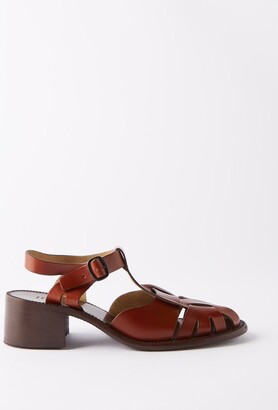 Brown Cut Out Women's Sandals | ShopStyle