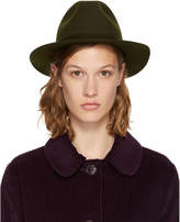 Thumbnail for your product : A.P.C. Green Felt Alizee Fedora
