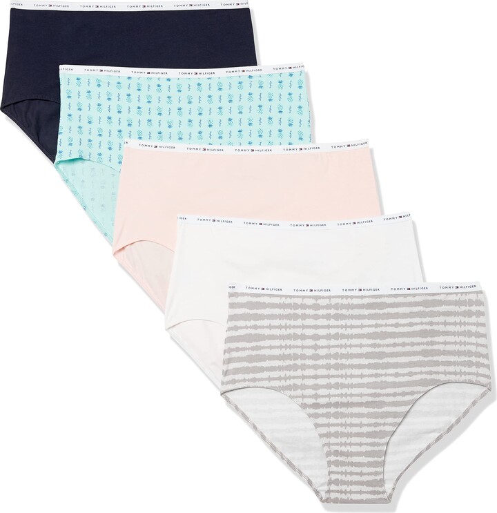 Tommy Hilfiger womens Underwear Cotton Panties 5 Pack - Regular